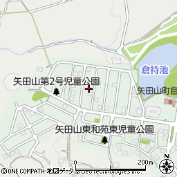 奈良県大和郡山市矢田山町92周辺の地図