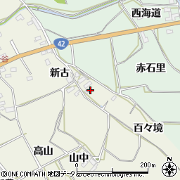 愛知県田原市東神戸町百々境周辺の地図