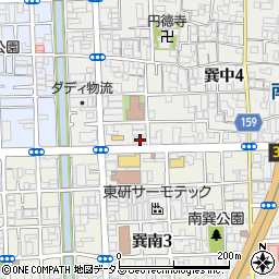 株式会社エスケーイー巽ガスセンター周辺の地図