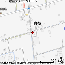 岡山県岡山市中区倉益380-1周辺の地図