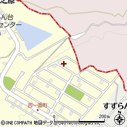 三重県名張市すずらん台西１番町13周辺の地図