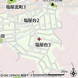 兵庫県神戸市垂水区塩屋台周辺の地図