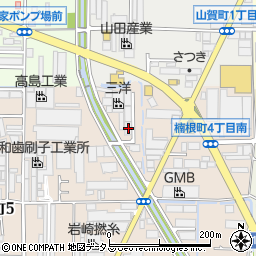 大阪府八尾市楠根町5丁目2周辺の地図