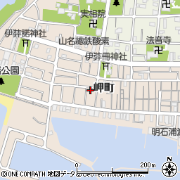 兵庫県明石市岬町23-14周辺の地図