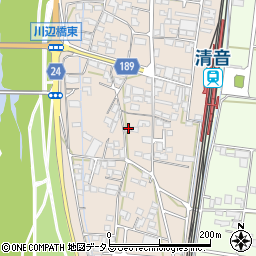 岡山県総社市清音上中島223周辺の地図