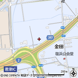 岡山県岡山市東区金田397周辺の地図