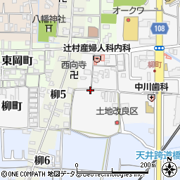 奈良県大和郡山市柳町24-4周辺の地図