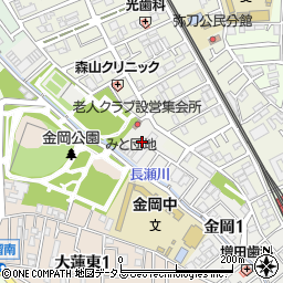大阪府東大阪市金岡1丁目3周辺の地図