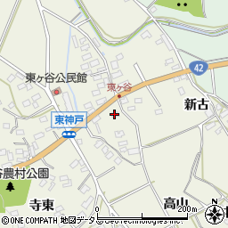 愛知県田原市東神戸町御農周辺の地図