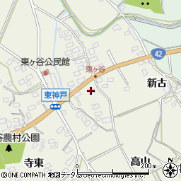 愛知県田原市東神戸町（御農）周辺の地図