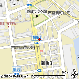 ファミリーマート大正鶴町店周辺の地図
