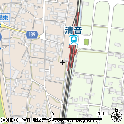 岡山県総社市清音上中島203-8周辺の地図