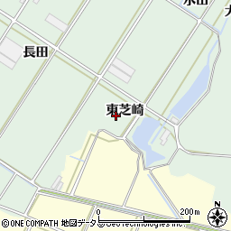 愛知県田原市大久保町東芝崎周辺の地図