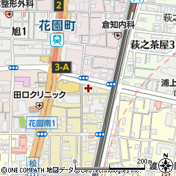 大阪信用金庫花園支店周辺の地図