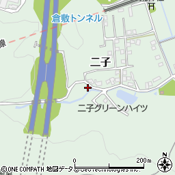 岡山県倉敷市二子1677周辺の地図
