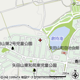 奈良県大和郡山市矢田山町89-1周辺の地図