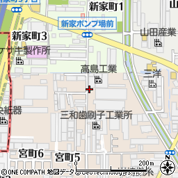 大阪府八尾市楠根町5丁目24周辺の地図