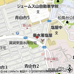 横田石油株式会社　ジェームス山給油所周辺の地図