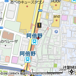 グランスイート阿倍野駅前ローレルコート周辺の地図