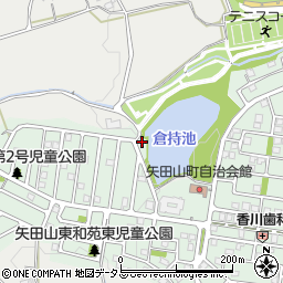 奈良県大和郡山市矢田山町100-21周辺の地図