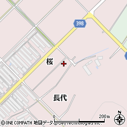愛知県田原市野田町桜周辺の地図