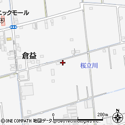 岡山県岡山市中区倉益371-14周辺の地図