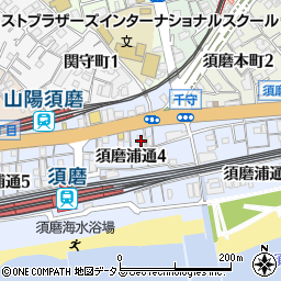 ドゥエル須磨浦周辺の地図