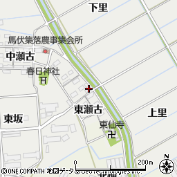 愛知県田原市馬伏町東瀬古周辺の地図