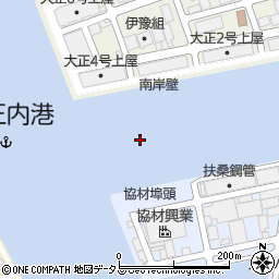 大正内港周辺の地図