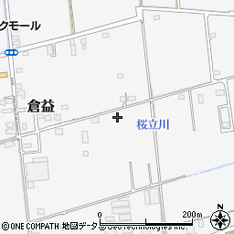 岡山県岡山市中区倉益371-15周辺の地図