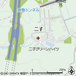 岡山県倉敷市二子1672周辺の地図