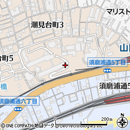 須磨シーサイドヒルズ管理事務室北棟周辺の地図