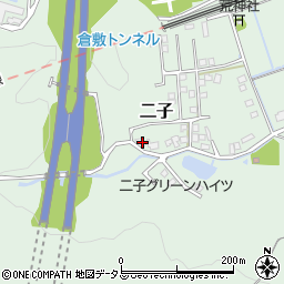岡山県倉敷市二子1676周辺の地図