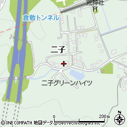 岡山県倉敷市二子1671周辺の地図