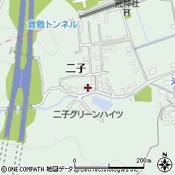 岡山県倉敷市二子1670周辺の地図