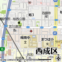 荒西商店周辺の地図