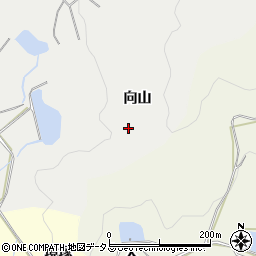 愛知県田原市江比間町向山周辺の地図