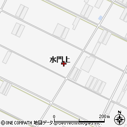 愛知県田原市小中山町水門上周辺の地図