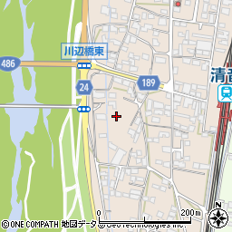 岡山県総社市清音上中島周辺の地図