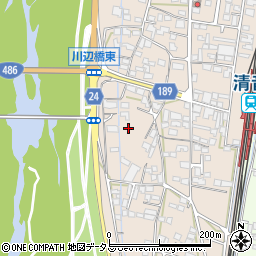 岡山県総社市清音上中島周辺の地図