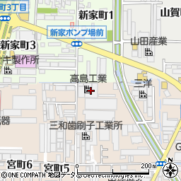 高島工業株式会社　八尾工場周辺の地図