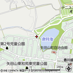 奈良県大和郡山市矢田山町87-5周辺の地図