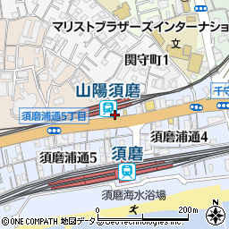 有限会社ハウジングプラザ神戸　須磨店周辺の地図