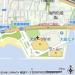 明石市立　大蔵海岸多目的広場周辺の地図