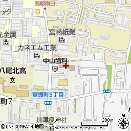 大阪府八尾市萱振町5丁目10周辺の地図
