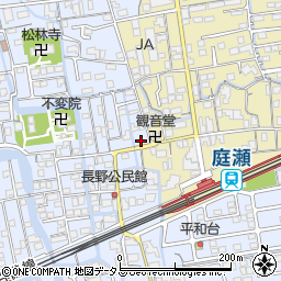 タイムズ庭瀬駅前駐車場周辺の地図