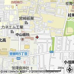 大阪府八尾市萱振町5丁目5-5周辺の地図