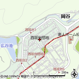 岡山県総社市西坂台周辺の地図