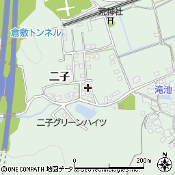 岡山県倉敷市二子1665周辺の地図