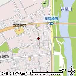 岡山県倉敷市真備町川辺332周辺の地図